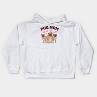 Pug Mom Kids Hoodie